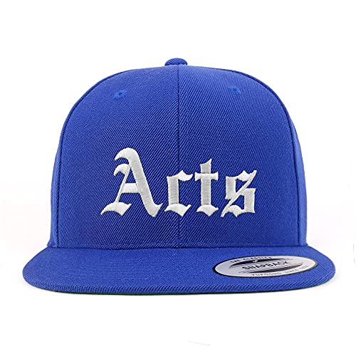 Trendy Apparel Shop Acts Old English Embroidered Flatbill Snapback