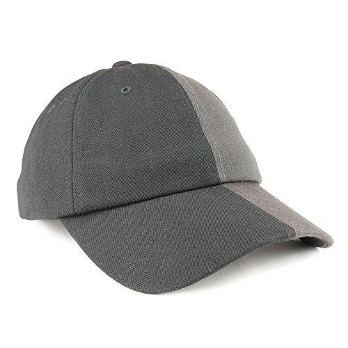 Trendy Apparel Shop Two Tone Unstructured Curved Bill Adjustable Baseball Cap