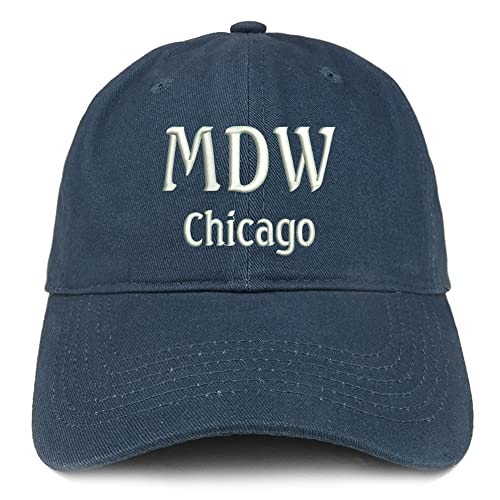 Trendy Apparel Shop MDW Chicago Low Profile Soft Cotton Baseball Cap