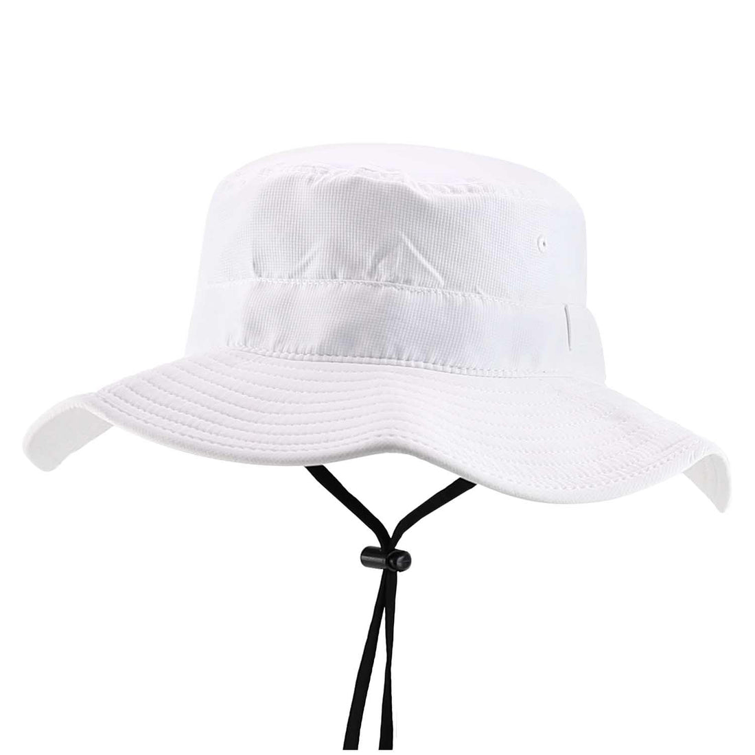 Trendy Apparel Shop Outdoor Large Brim Micro Mesh Performance Boonie Bucket Hat with Strap