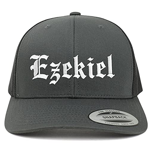 Trendy Apparel Shop Ezekiel Old English 6 Panel Trucker Mesh Cap