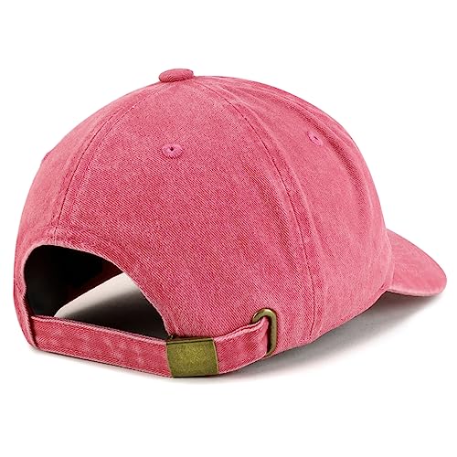 Trendy Apparel Shop American Bulldog Embroidered Patch Pigment Dyed Soft Cotton Baseball Cap
