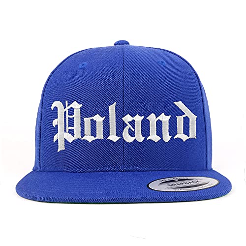 Trendy Apparel Shop Poland Old English Embroidered Flatbill Snapback
