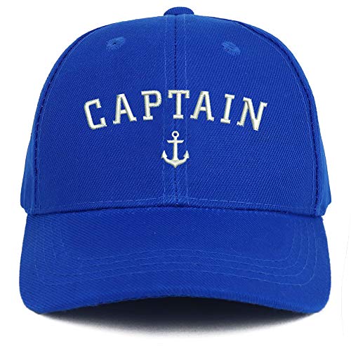 Trendy Apparel Shop Captain Anchor Embroidered Youth Size Kids Structured Baseball Cap