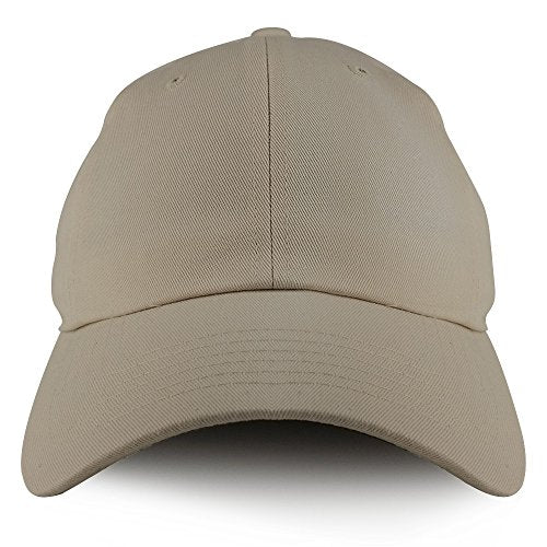 Trendy Apparel Shop Plain Solid Washed Cotton Adjustable Unstructured Dad Hat