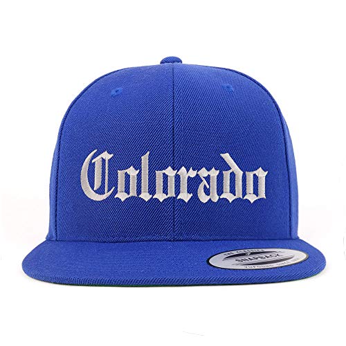 Trendy Apparel Shop Colorado State Old English Embroidered Flatbill Snapback