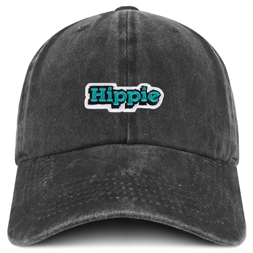 Trendy Apparel Shop Hippie Cartoon Patch Pigment Dyed Soft Cotton Baseball Cap
