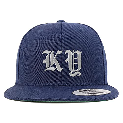 Trendy Apparel Shop Kentucky KY Old English Embroidered Flatbill Snapback