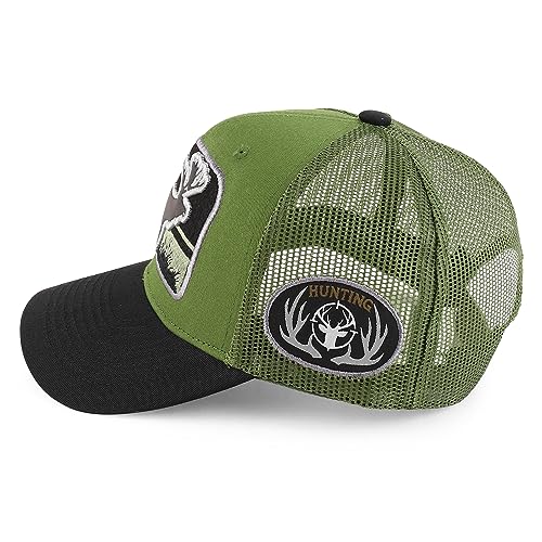Trendy Apparel Shop Buck Hunting 3D Embroidered Mesh Back Baseball Cap
