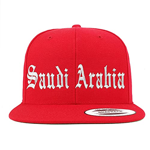 Trendy Apparel Shop Saudi Arabia Old English Embroidered Flatbill Snapback
