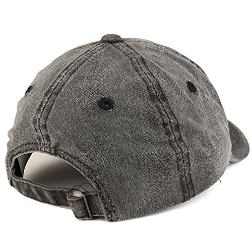 Trendy Apparel Shop Hashtag Winning Embroidered Pigment Dyed Washed Cotton Unstructured Baseball Cap