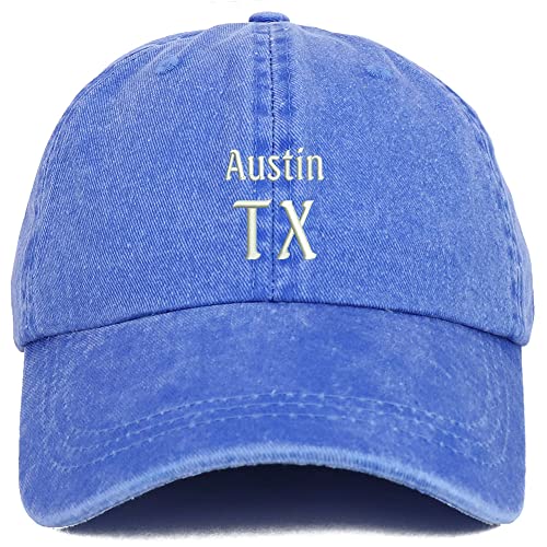 Trendy Apparel Shop Austin TX Embroidered Pigment Dyed Washed Baseball Cap
