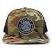 Trendy Apparel Shop Circular Mexico Patch 5 Panel Flatbill Trucker Cap