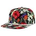 Trendy Apparel Shop Floral Print Unstructured 5 Panel Flatbill Rope Baseball Cap