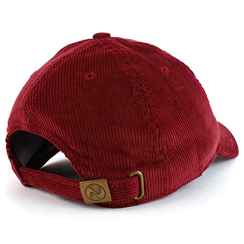 Trendy Apparel Shop Texas Outline Cotton Corduroy Unstructured Baseball Cap