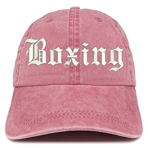 Trendy Apparel Shop Old English Boxing Washed Pigment Dyed Baseball Cap