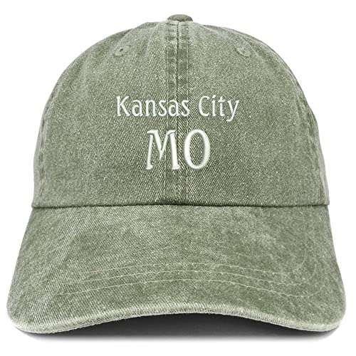 Trendy Apparel Shop Kansas City MO Embroidered Pigment Dyed Washed Baseball Cap
