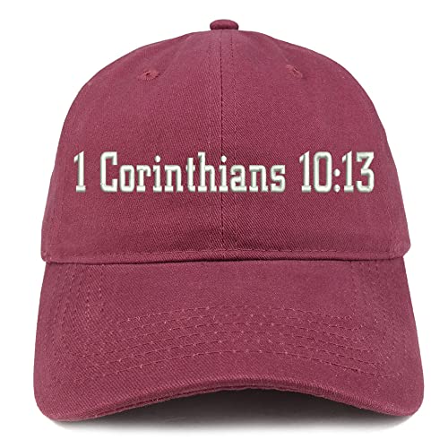 Trendy Apparel Shop 1 Corinthians 10:13 Low Profile Soft Cotton Baseball Cap