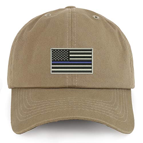 Trendy Apparel Shop XXL USA TBL Flag Embroidered Unstructured Cotton Cap