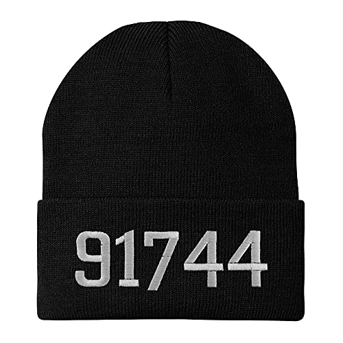 Trendy Apparel Shop 91744 La Puente CA Old English Embroidered Long Cuff Beanie