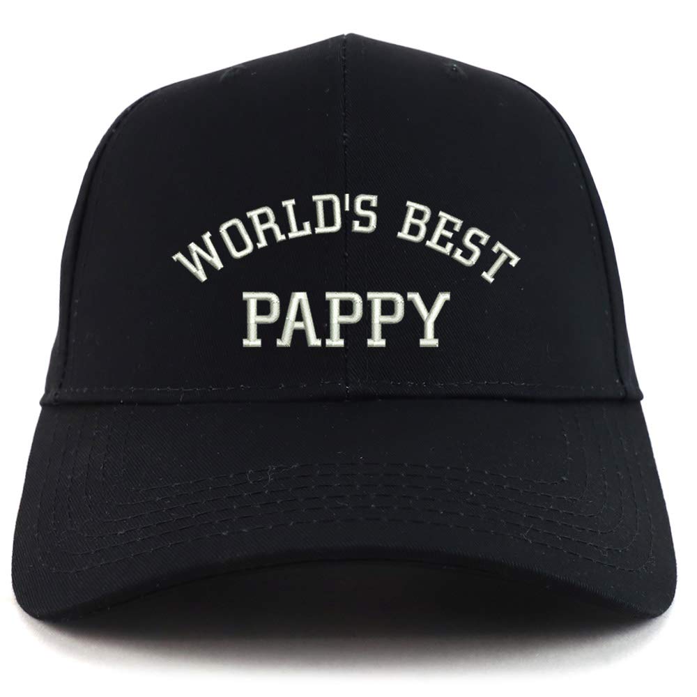 Trendy Apparel Shop World's Best Pappy Embroidered Sturctured Baseball Cap