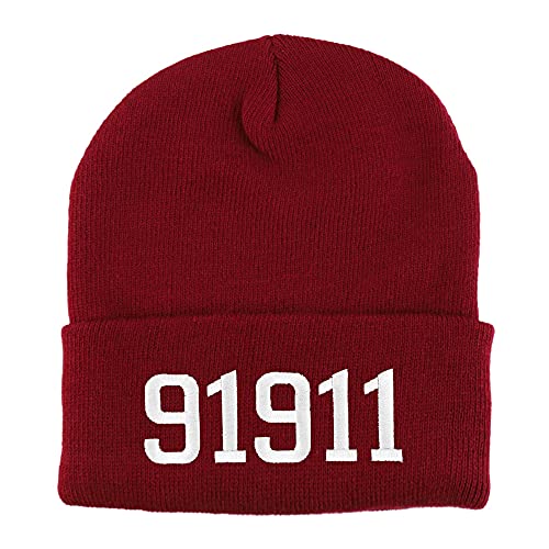 Trendy Apparel Shop 91911 Chula Vista CA Old English Embroidered Long Cuff Beanie