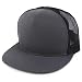 Trendy Apparel Shop Structured High Crown 5 Panel Round Flat Bill Trucker Cap
