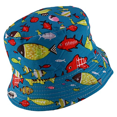 Trendy Apparel Shop Short Brim Kid's Summer Bucket Hat