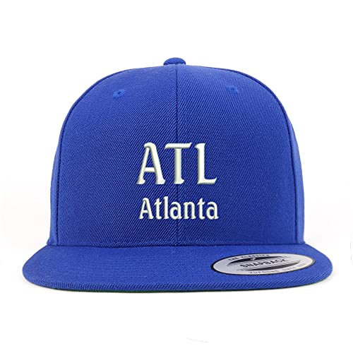Trendy Apparel Shop ATL Atlanta Embroidered Flatbill Snapback