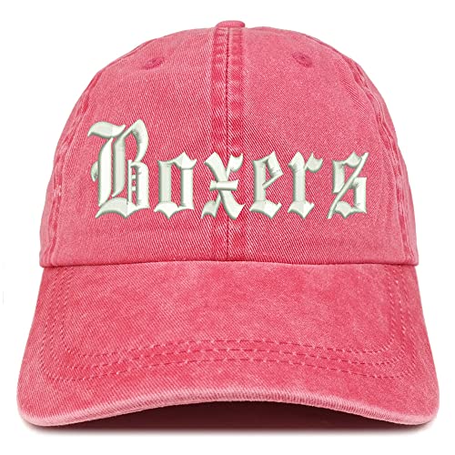 Trendy Apparel Shop Old English Boxers Washed Pigment Dyed Baseball Cap