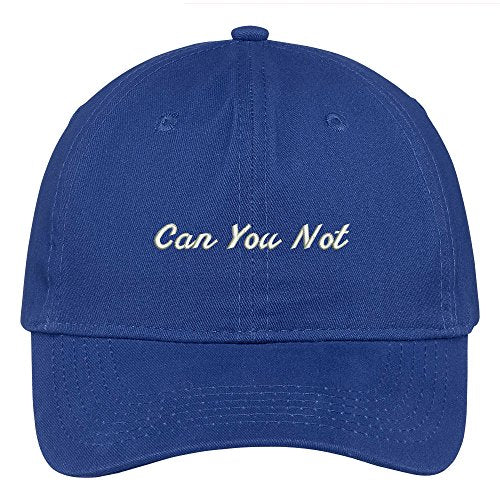Trendy Apparel Shop Can You Not Embroidered Adjustable Cotton Cap