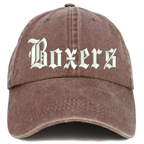 Trendy Apparel Shop Old English Boxers Washed Pigment Dyed Baseball Cap