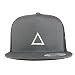 Trendy Apparel Shop Survival Game TV Korean Drama Triangle Logo 5 Panel Flatbill Trucker Cap