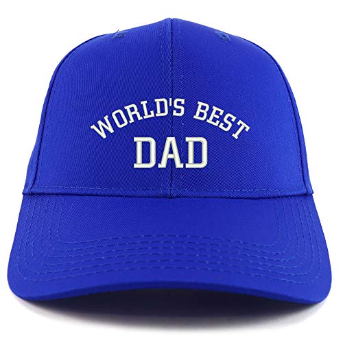 Trendy Apparel Shop World's Best Dad Cotton Embroidered Sturctured Ball Cap