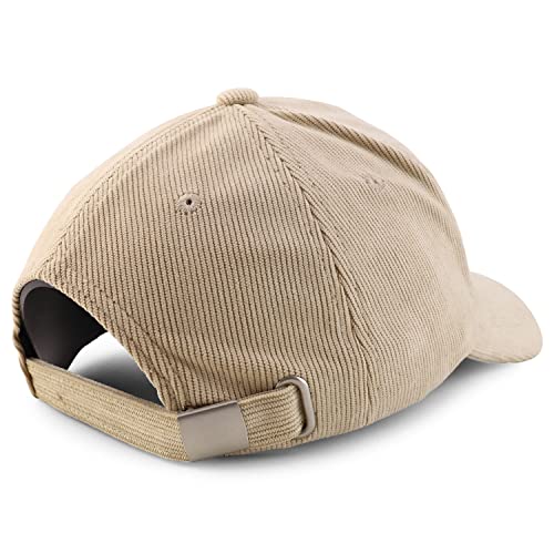 Trendy Apparel Shop Polyester Corduroy Structured Baseball Cap Dad Hat