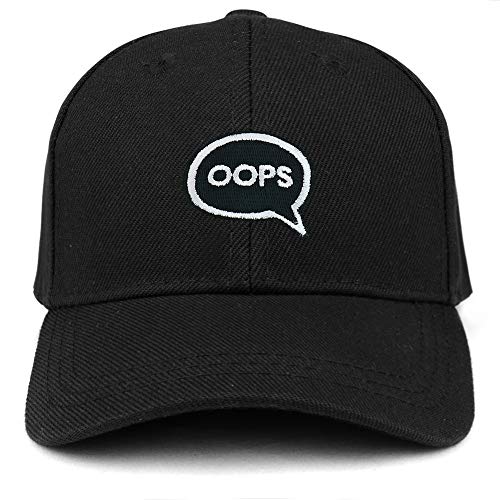 Trendy Apparel Shop Oops Patch Structured Youth Baseball Cap