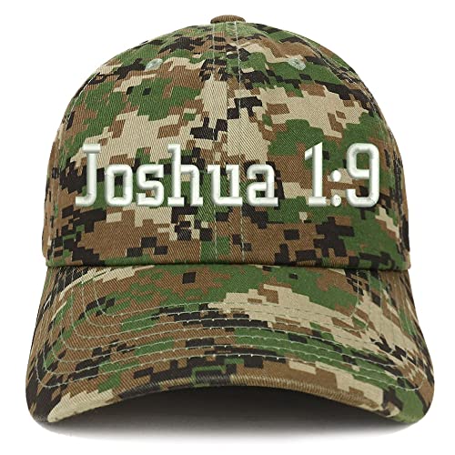 Trendy Apparel Shop Joshua 1:9 Low Profile Soft Cotton Baseball Cap