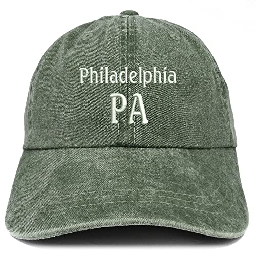 Trendy Apparel Shop Philadelphia PA Embroidered Pigment Dyed Washed Baseball Cap