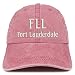 Trendy Apparel Shop FLL Fort Lauderdale Embroidered Pigment Dyed Washed Baseball Cap