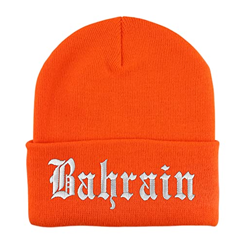 Trendy Apparel Shop Bahrain Old English Embroidered Long Cuff Beanie