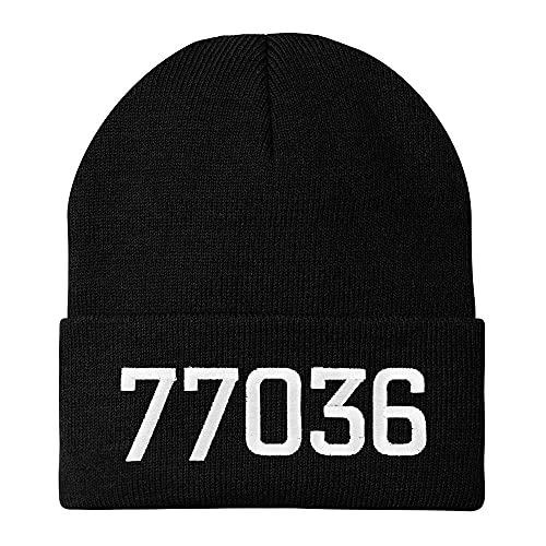 Trendy Apparel Shop 77036 Houston TX Old English Embroidered Long Cuff Beanie
