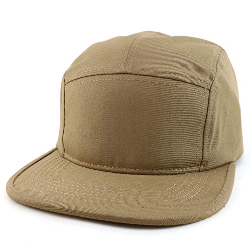 Trendy Apparel Shop XXL Oversized 5 Panel Cotton Bicycle Rider Cap