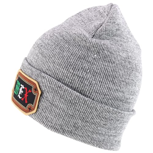 Trendy Apparel Shop Warm Knit MEX Patch Cuff Beanie