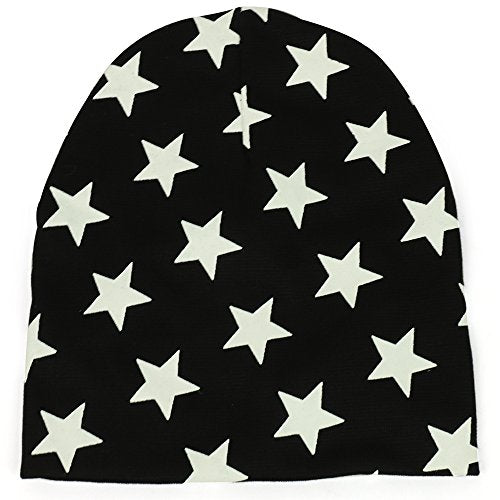 Trendy Apparel Shop Star All Over Printed Infant to Toddler Short Beanie