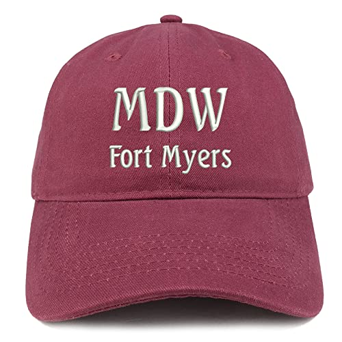 Trendy Apparel Shop MDW Fort Myers Low Profile Soft Cotton Baseball Cap