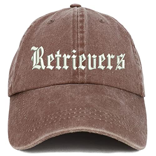 Trendy Apparel Shop Old English Retrivers Washed Pigment Dyed Baseball Cap