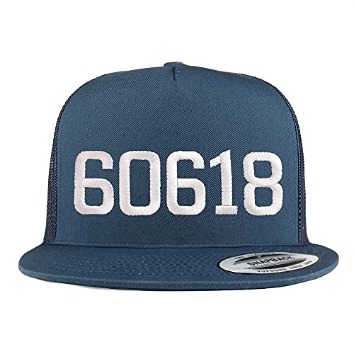 Trendy Apparel Shop 60618 Chicago IL Old English 5 Panel Flatbill Trucker Cap