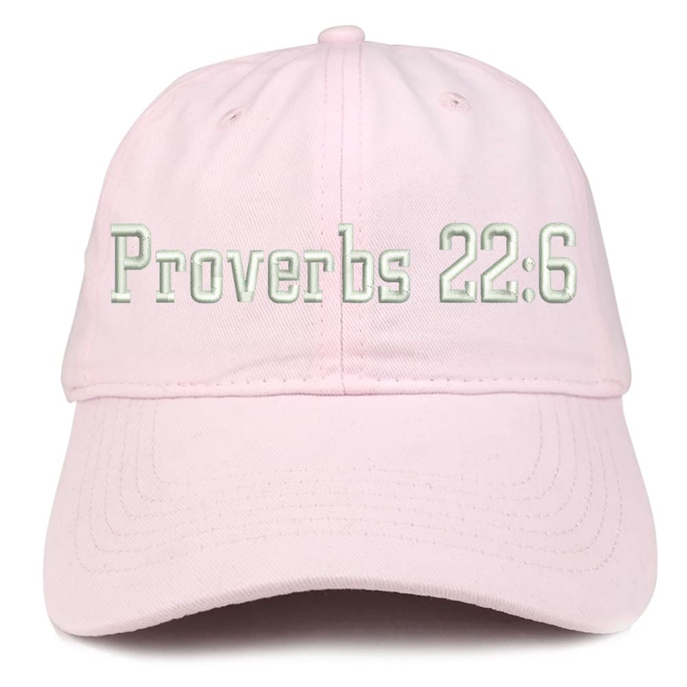 Trendy Apparel Shop Proverbs 22: 6 Low Profile Soft Cotton Baseball Cap