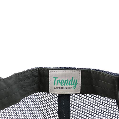 Trendy Apparel Shop XXL Oversized 5 Panel Foam Mesh Back Trucker Cap