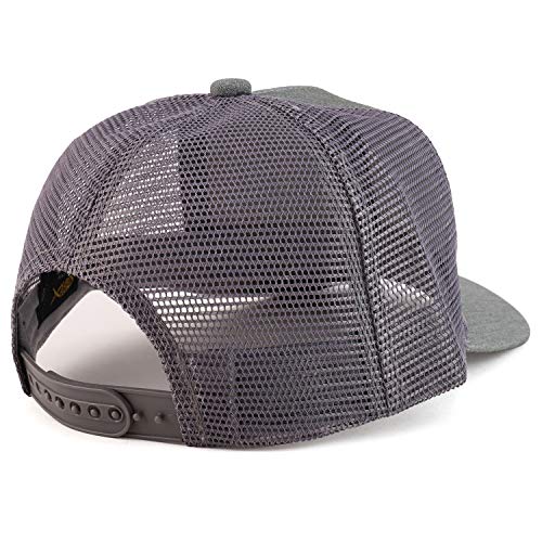 Trendy Apparel Shop Low Profile Two Tone Mesh Back Trucker Baseball Cap